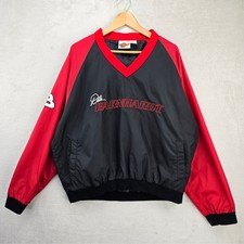 Vintage Winner's Circle Dale Earnhardt Windbreaker Pullover Mens XL Black 90s