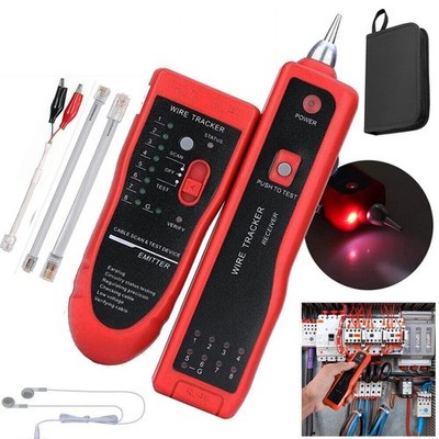 Proster Netzwerkkabel Wire Tracker Kabeltester mit Kopfhörer für RJ45 RJ11 LAN