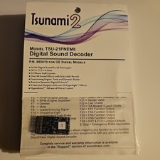 Soundtraxx 885810 Tsunami 2 TSU-21PNEM8 21 Pin Sound Decoder GE  8 Function