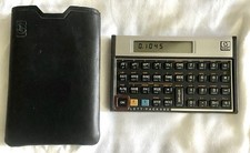 Vintage Hewlett Packard HP 15C Scientific Calculator wt case, New Battery