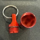 Pill Holder Keychain Waterproof (2) Black & Red — photo 6