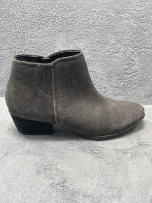 Blondo Boots Womens Size 8 Gray Suede Waterproof Ankle Bootie B4035 635 Casual