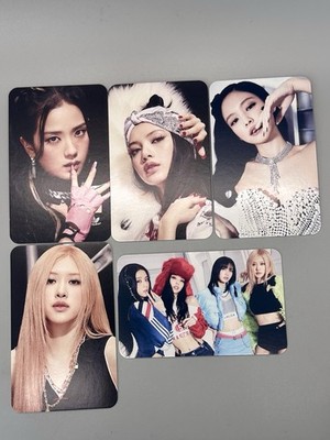   BLACKPINK Born Pink World Tour Photo Card Set 5 Cards Jennie Lisa Jisoo Rosé