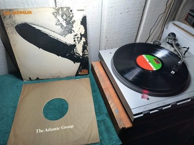 Vintage Led Zeppelin Self Titled Vinyl Record Album Atlantic SD 19126 Playtested