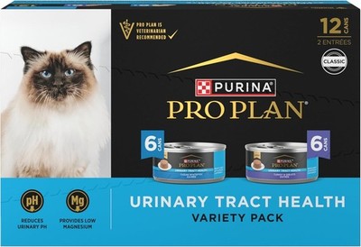 Purina Pro Plan Urinary Tract, Variety Pack, Wet Cat Food, 5.5 oz Can, (12 Pack)