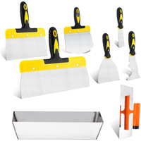 Spachtel Set 8-Teilig Edelstahl Malerspachtel Tapeten Spachtel 30,5 Cm Werkzeug