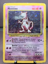 Pokémon TCG Mewtwo 10/102 Base Set Holo Rare VTG WOTC 1999 HP on eBay