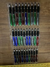 60 Lot Misprint Ink Pens with Soft Tip Stylus for Touch Screen, Assorted Barrel
