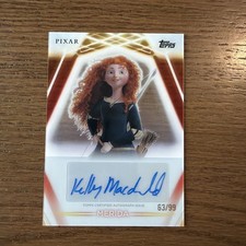 2026 Topps Disney Neon #TNA-KM Merida PETG Acetate Auto /99 Kelly Macdonald