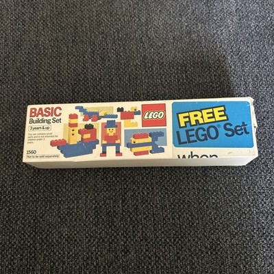 VTG 1985 LEGO USA Made BASIC BUILDING SET Nb. 1560 (C2)