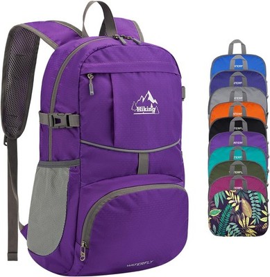 WATERFLY Faltbarer Rucksack Ultraleicht Wanderrucksack: 25L Leichter