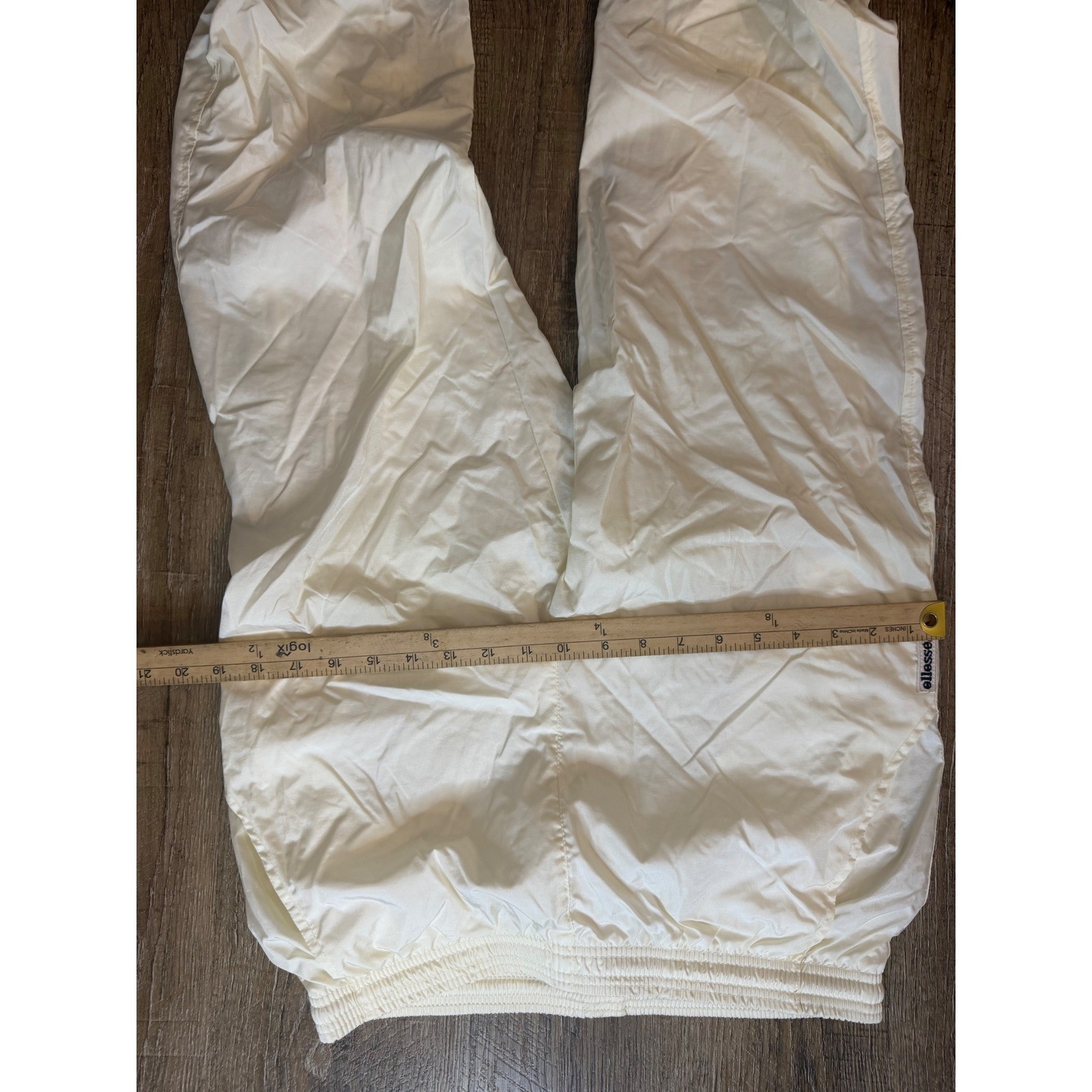 Ellesse Vintage Track Suit White Colorblock Snap Jacket Pants Set Mens Small image 7