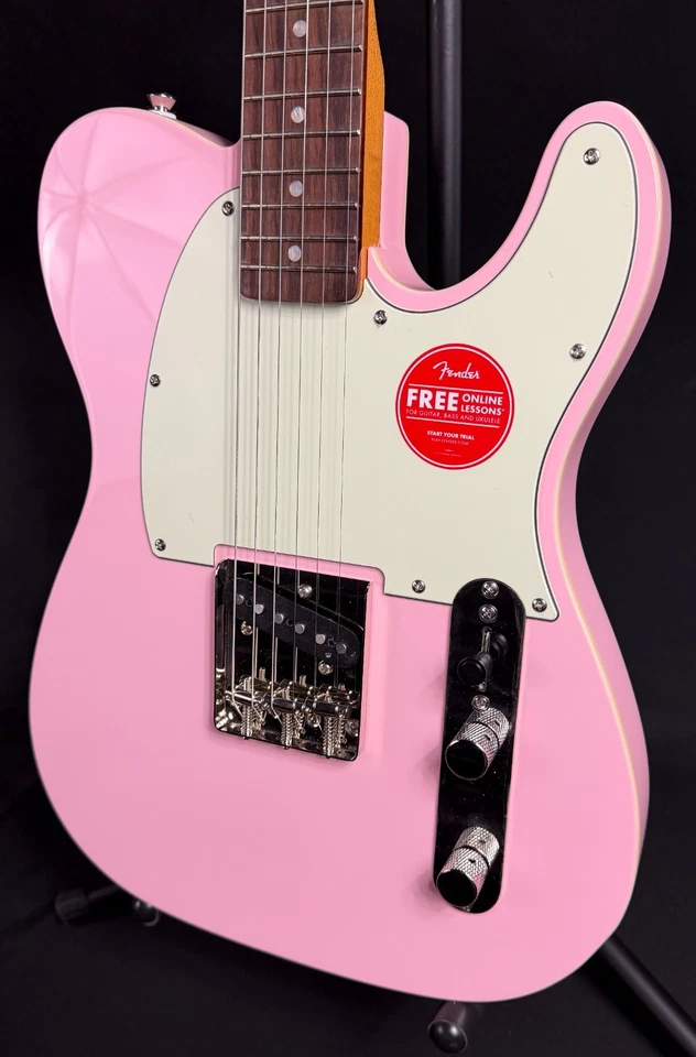 Squier FSR Classic Vibe 60's Custom Esquire Electric Guitar Shell Pink (097) - Image 4 of 4