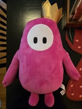 Fall Guys Ultimate Knockout Plush Original Pink Crown Stuffed by Moose 17"