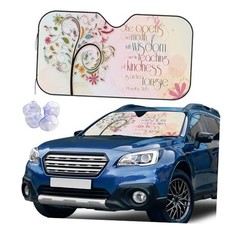 Windshield Sun Shade Car Front Window Shades for Car Small Inspirational Quotes