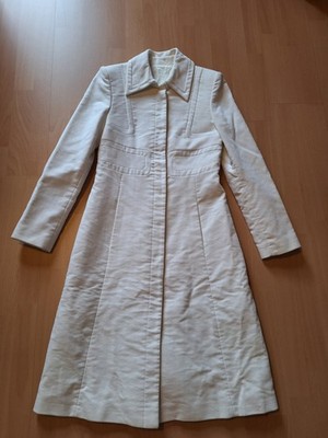 Lagerfeld Mantel Damen weiss/creme Gr.36 Hochzeitsmantel