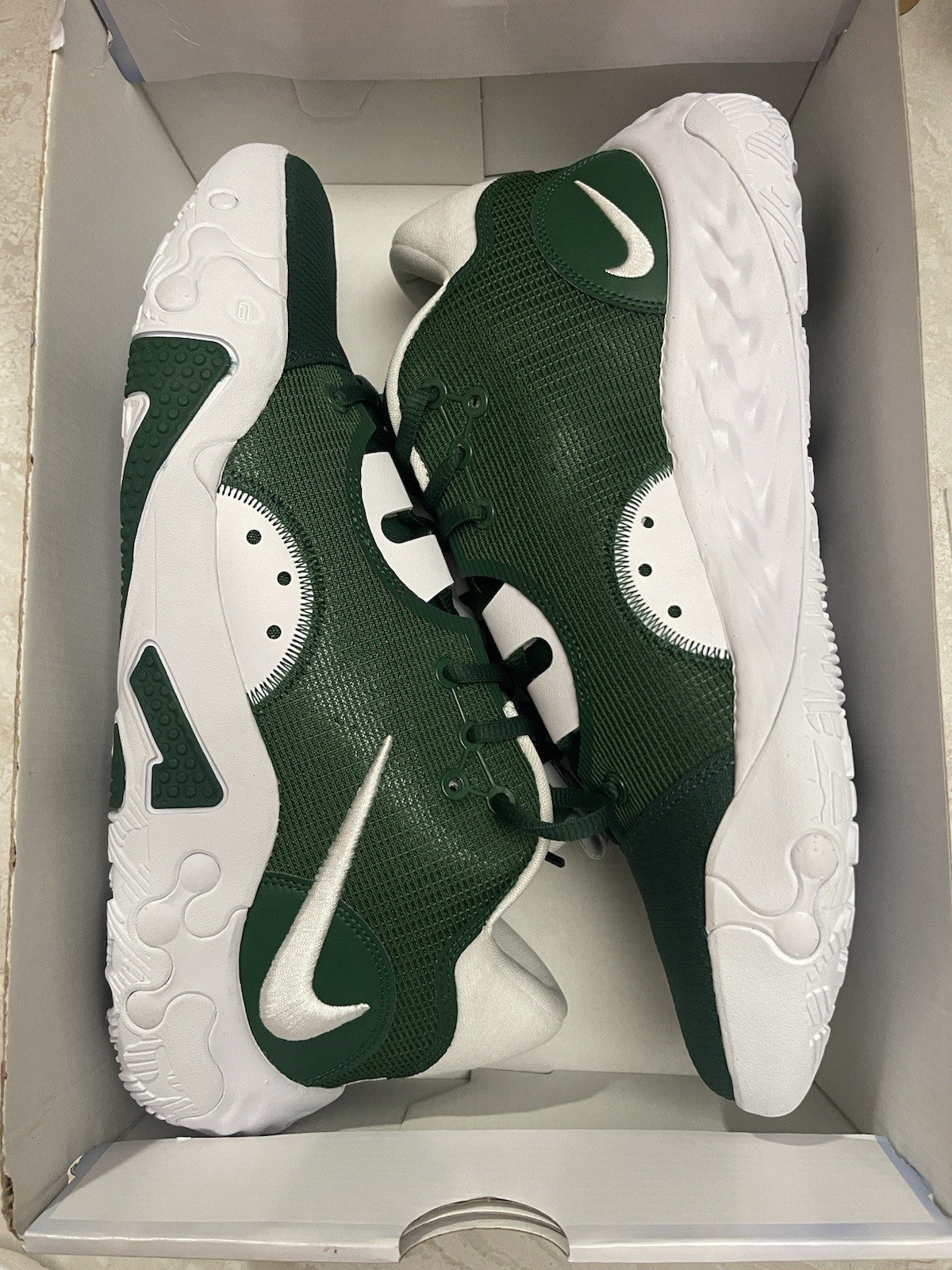 Nike PG 6 TB Gorge Green/White Baskeball Mens Size 11.5 DX6654-300. NEW thumbnail 6