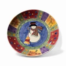 Sango Sweet Shoppe Christmas 2 Chip Bowls and 4 Dip Bowl Set. Vintage