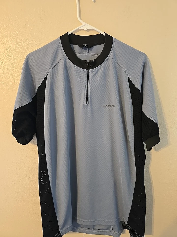 Canari Cycling Jersey Blue Black Men's Vintage - Image 2 of 4