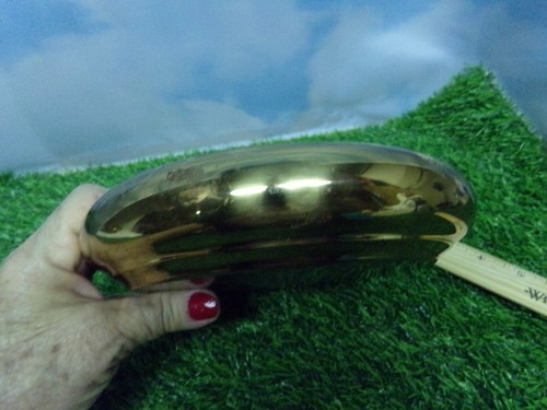Vtg Small Round Brass Bowl SHORT Wide Opening - Picture 4 of 4