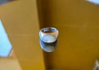 Ring Vintage Sterling Silver Mother of Pearl Signet Ring