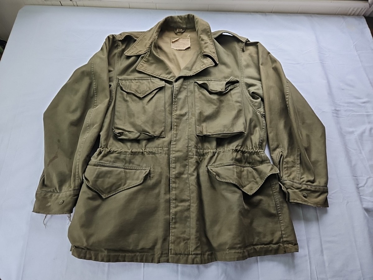 Vintage M-43 M-1943 Field Jacket Size 38 R 1940s Military US