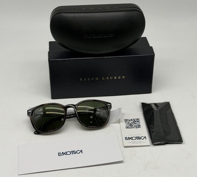 Polo Ralph Lauren PH4208U Sunglasses, 55mm, Shiny Havana Frame, Green Lens