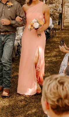 open lace back dress Women's Bright Coral Embroidered Eyelet Midi Dress