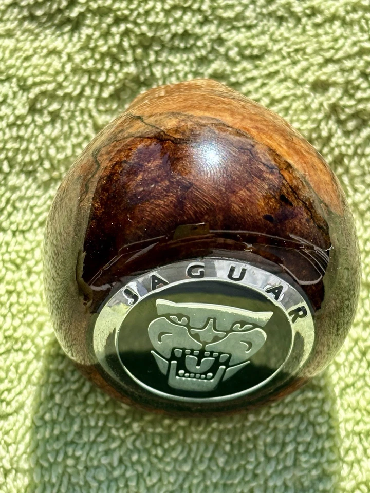 JAGUAR XJ6, XJS, XJ8, XK8, XJR, XKR, XK, tipo S, tipo X, perilla de cambio de marchas de madera de burl XK Foto 4 de 4