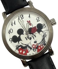 Disney Mickey  Minnie Mouse Watch Large Face 37mm Unisex New Battery