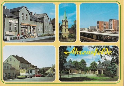 AK - (D) - Ahrensfelde b. Berlin - Lebensmittelgeschäft - S-Bahnhof - Cafe Sarah