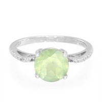 Cavill Ring Sterlingsilber Prehnit 1,68Ct Topas GrüN Damen Echtschmuck