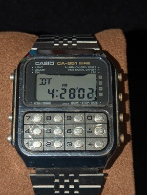 ViNTAGE 1982 CASiO CA-851 GAME CALCULATOR WATCH **JAPAN