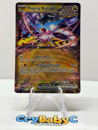 Pokemon Raging Bolt ex SVP145 Scarlet & Violet Black Star Promo