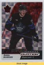 2023-24 Upper Deck Ovation Rookies Red Shimmer Bobby McMann #144 READ 1kx2