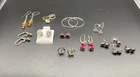 Vintage Sterling Silver Earrings, Set of 11