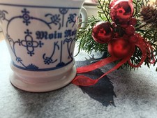 Kaffeetassen Friesisch Teetasse Porzellan Strohblume Blau