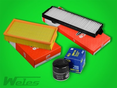 SERVICEPAKET SAAB 900 II 9-3 2,0 Turbo 2,3 i Luftfilter Pollenfilter Ölfilter