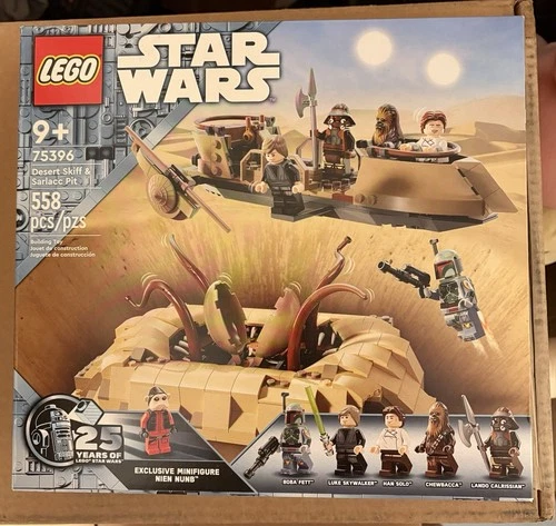 Lego 75396 Desert Skiff & Sarlacc Pit Star Wars Set Retired NEW in Box Sealed