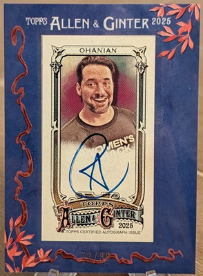 #ad 2025 Allen amp; Ginter Framed Mini Auto Blue 72 99 Alexis Ohanian Reddit Founder $59.99