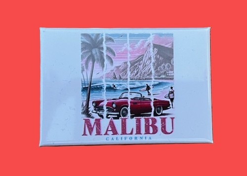 Malibu Kühlschrankmagnet- Kalifornien Magnet - USA Kalifornien-Los Ange Souvenir - Bild 2 von 2
