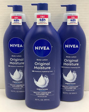 NIVEA Original Moisture Body Lotion with Vitamin E, 1 20oz  2 16.9oz Bottles
