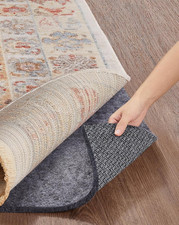 Non Slip Cushioned Rug Pad Gripper 3 X 5 Ft, Felt and Silicone Backing, 1/4 Inch