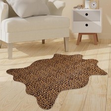 Modern Leopard Print Area Rugs Durable Polyester Door Mat for Bedroom Dorm