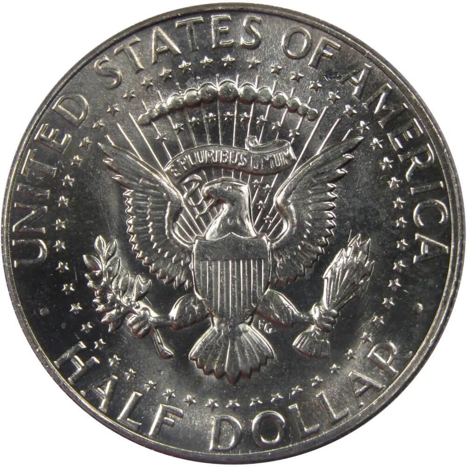 Moneda de medio dólar Kennedy 1969 D BU sin circular estado como nuevo 40 % plata 50C Estados Unidos Foto 2 de 2