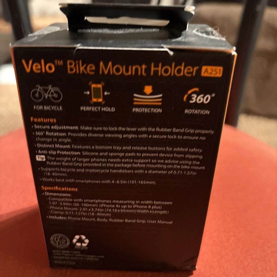 Spigen VELO Universal Bike Mount Holder Motorcycle - Bicycle - Cell Phone Holder - Image 3 of 4