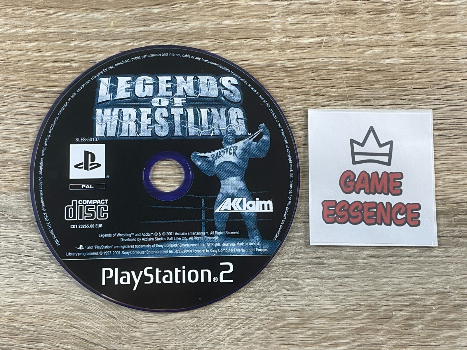 CD SEUL Legends of Wrestling PS2 PAL EUR Sony PlayStation 2