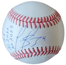 Luis Arraez Signed Baseball - Inscribed 