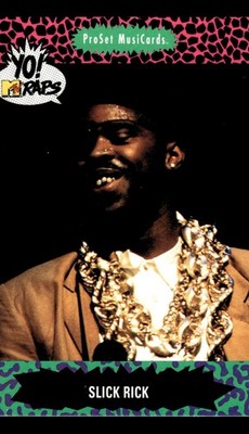 1991 Pro Set Yo! MTV Raps #72 Slick Rick