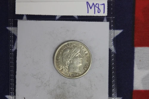 1912 Silver Barber Dime - Very Fine Condition (M87)